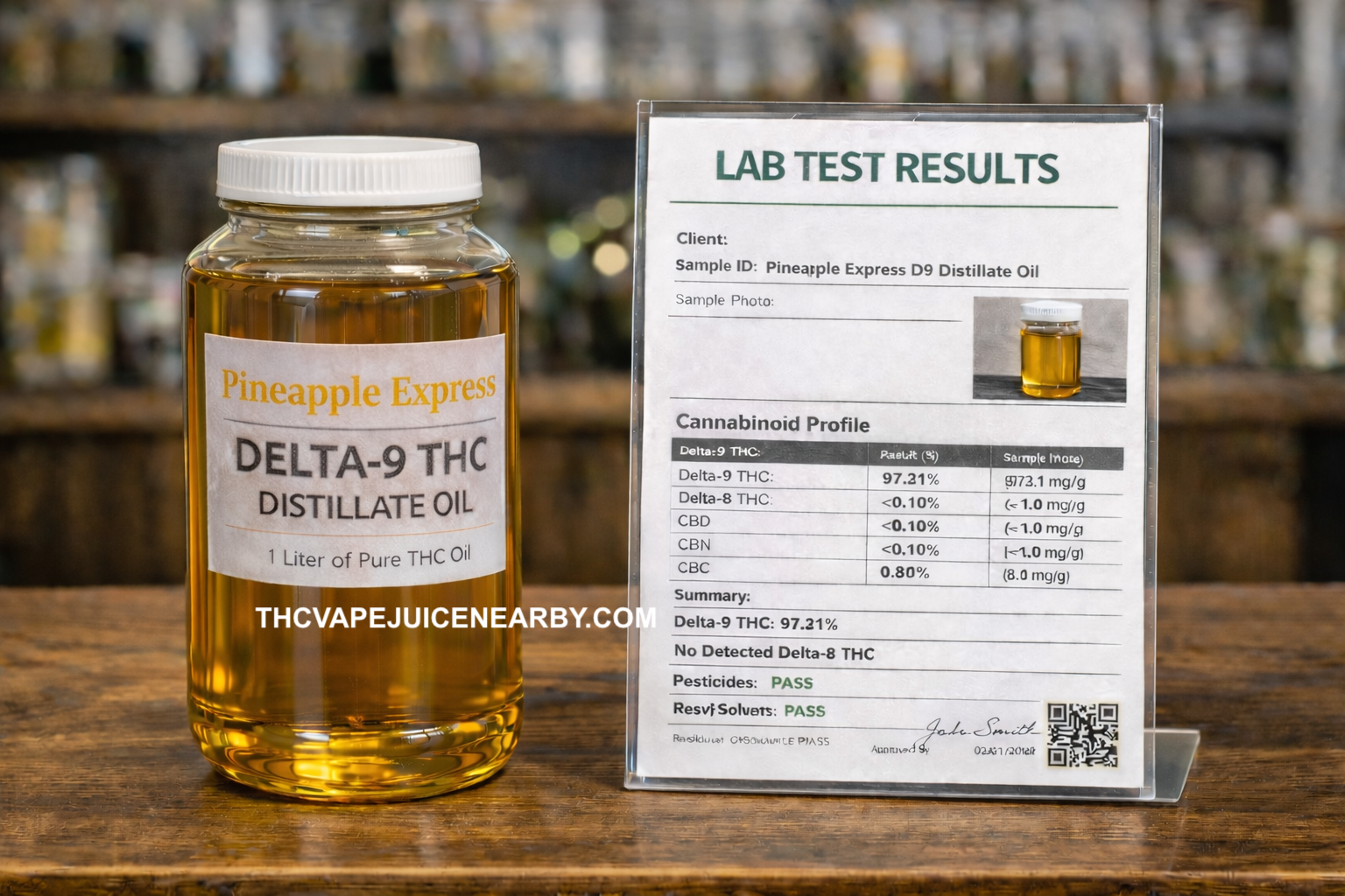 Delta-9 THC Distillate Oil