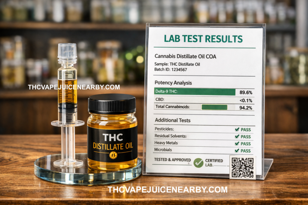Raw Delta-9 THC Distillate Oil